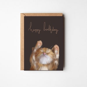 Postkarte Geburtstag/ Katze, A6
