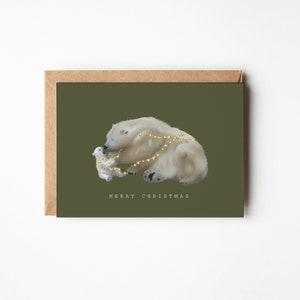 Postkarte Weihnachten/ Eisbären, A6