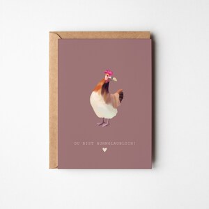 Postkarte Huhn, A6