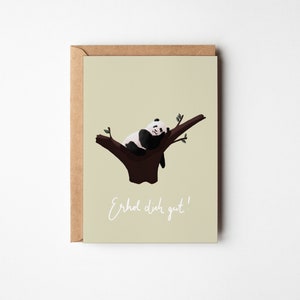 Postkarte Panda, A6/A7