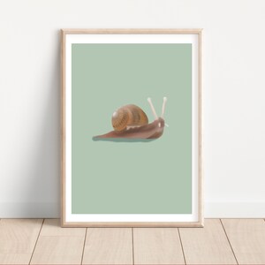 Poster A4, Schnecke
