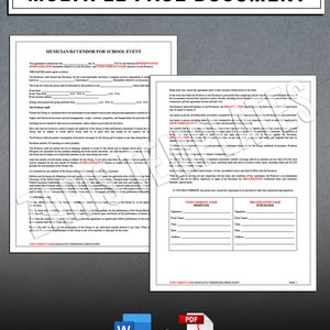 Musician DJ Vendor for School Event Contract Template | Musician Disc ...