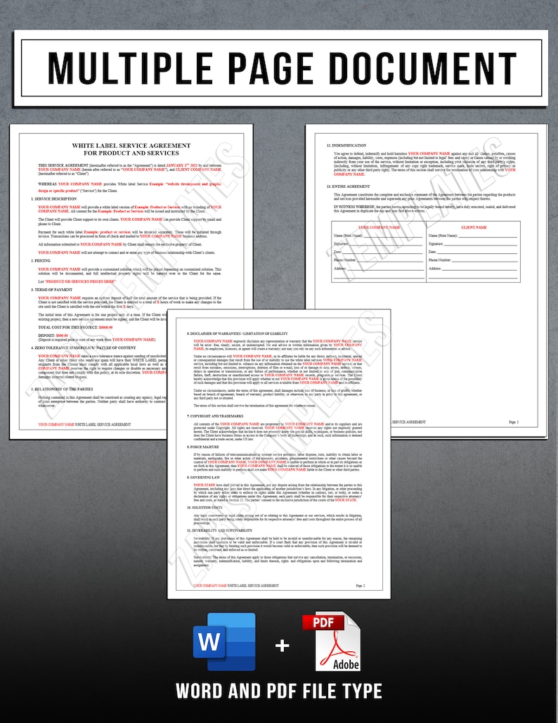 White Label Agreement Template