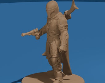 Mandalorian / Männlicher Weltraum Kopfgeldjäger