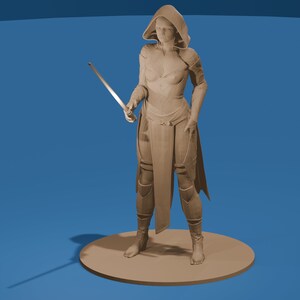Evil Space Wizard Female / Sexy Science Fiction Female Figure / STL Printable