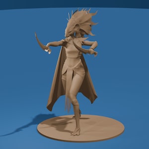 Mouse Warrior Figure STL | 3D Printable Miniature for Tabletop RPGs & Dioramas