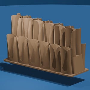 Porte-tubes de peinture acrylique : double étage, organiseur 24 emplacements, pour tubes de 12 ml / 0,4 oz.