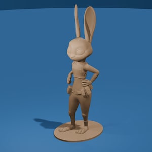 Judy Hopps from Zootopia / Bunny Character Figure STL File