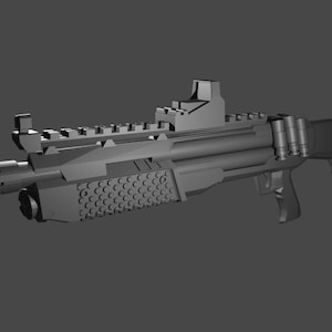 Modern shotgun miniatuur STL-bestand