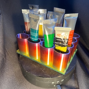 Acrylfarbe Tube Halter: 16 Slot Organizer
