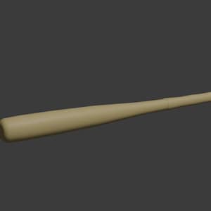 Baseball Bat Minature STL File