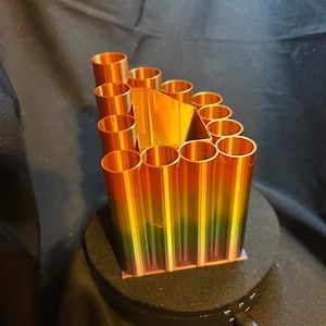 Stepped Multi-section Brush and Paint Tube Holder