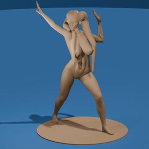 Naken Twilek Kvinnafigur / Dansande Alien Flicka Modell
