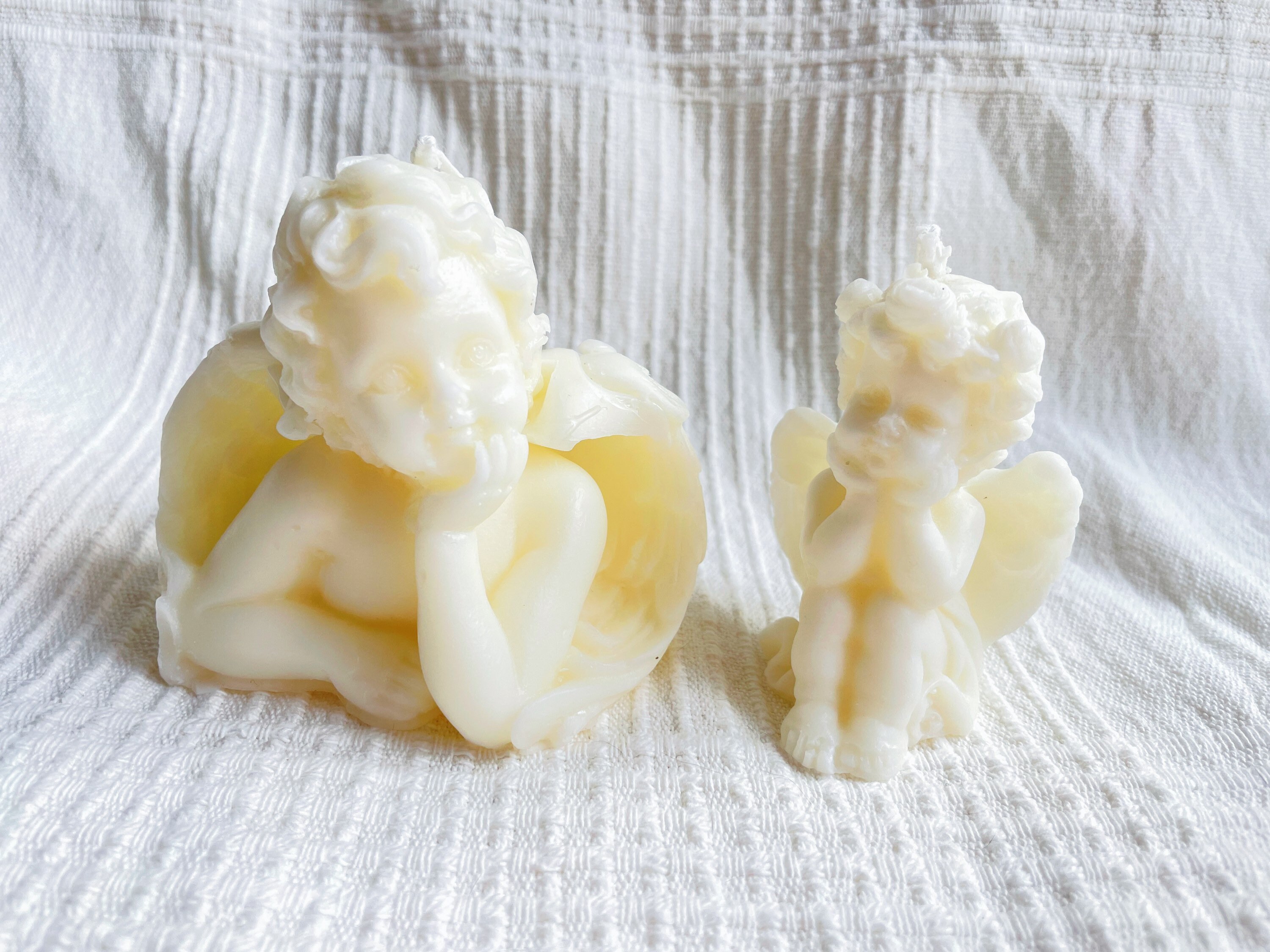 Ange Bougie de Soja Faire à La Main, Bougies en Cire Soja, Vintage, Kawaii, Bougie