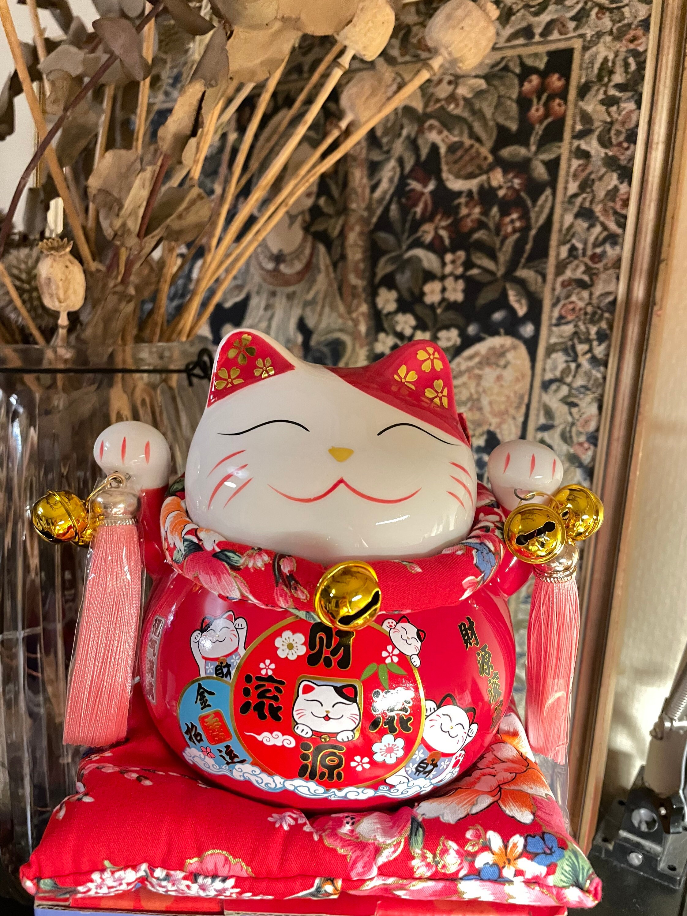 Céramique Maneki Neko Tirelire Japonais 6 Inch/Cadeau Japonais
