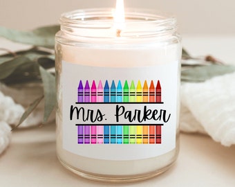 Custom Teacher Candle Labels, Personalized Teacher Candle Label, Create your own label, Custom label, Personalized Teacher Gift