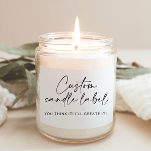 Custom Candle Labels, Personalized Candle Label, Create your own label, Custom label, Personalized Gift, Custom Gift, Personalized Label