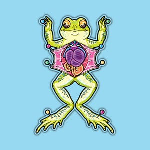 Sticker en vinyle Tripes de grenouille