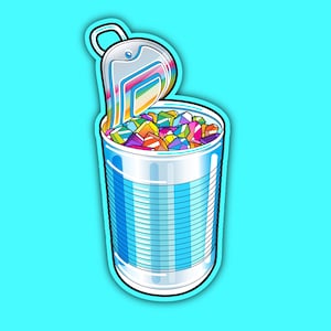 Vinylsticker edelsteenblik
