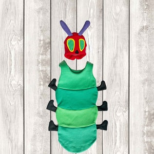 Child green Caterpillar costume, baby caterpillar costume, toddler costume