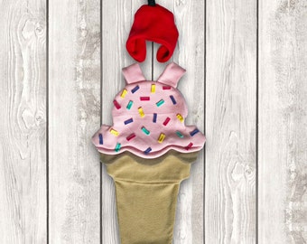 Ice cream cone costume, cute child’s Halloween costume, toddler girl costume