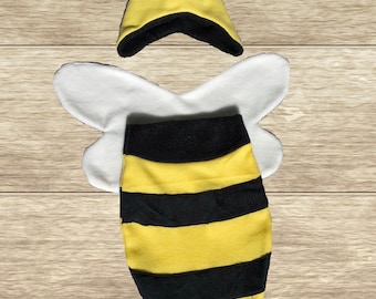 Baby Bumble Bee Costume: Fleece Halloween Outfit (0-9 Months)