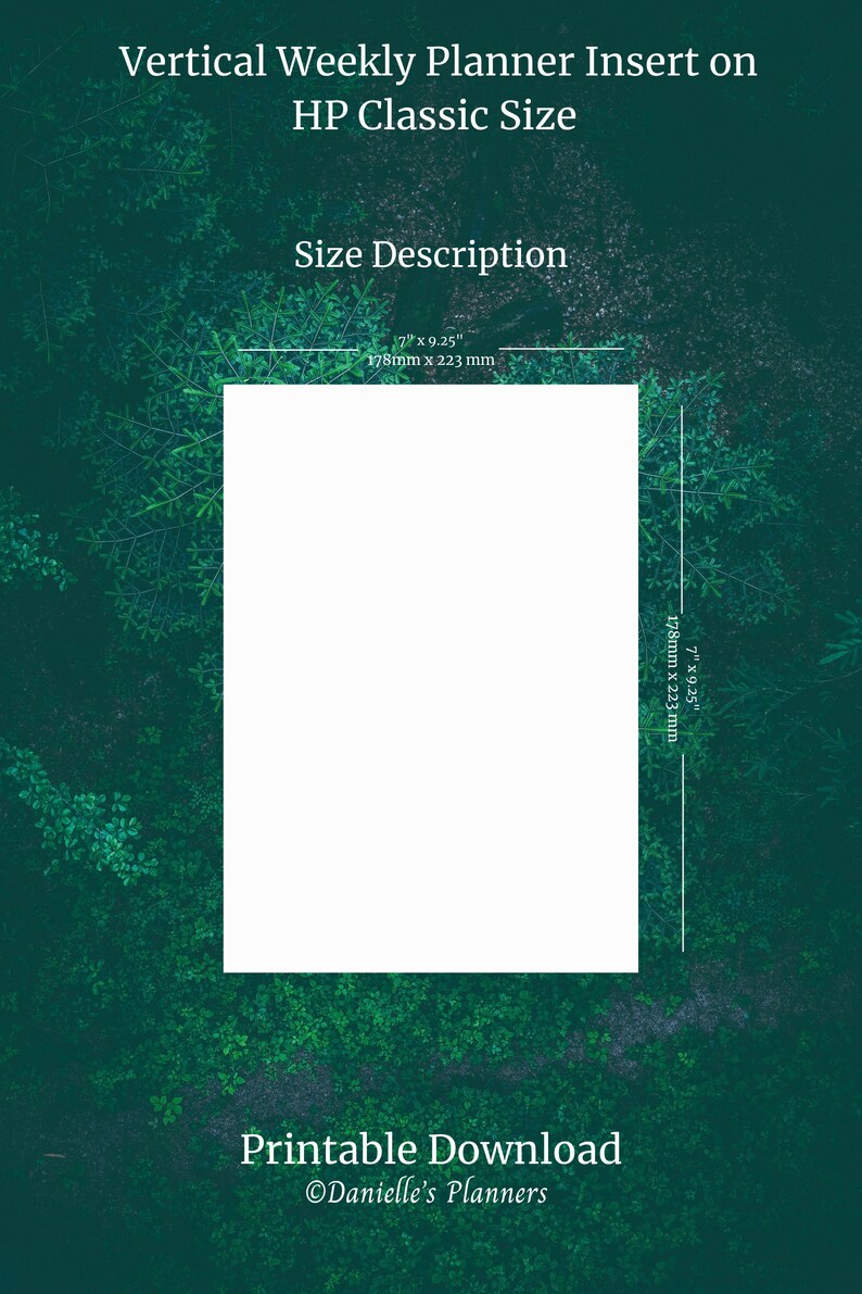 Vertical Weekly Planner With Dot Grid Insert HP Classic, Digital ...