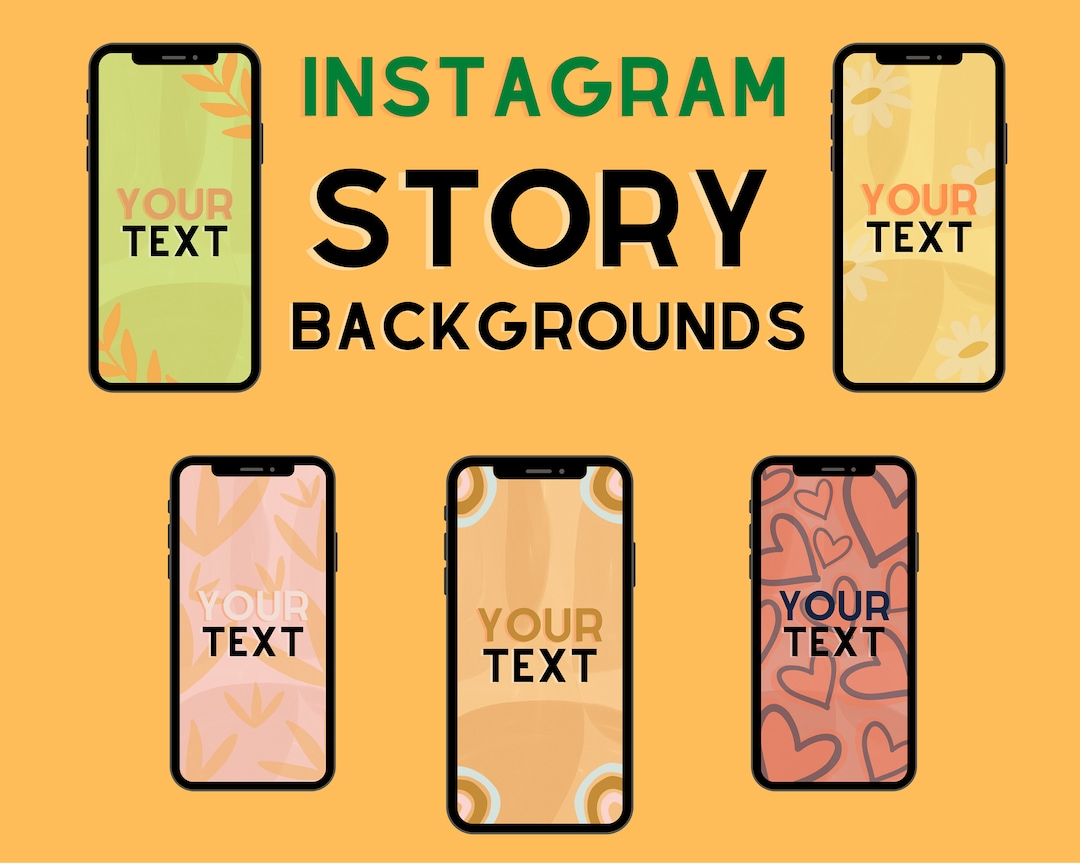 5 Instagram Story Backgrounds Pastel Colors Basit Art With Etsy