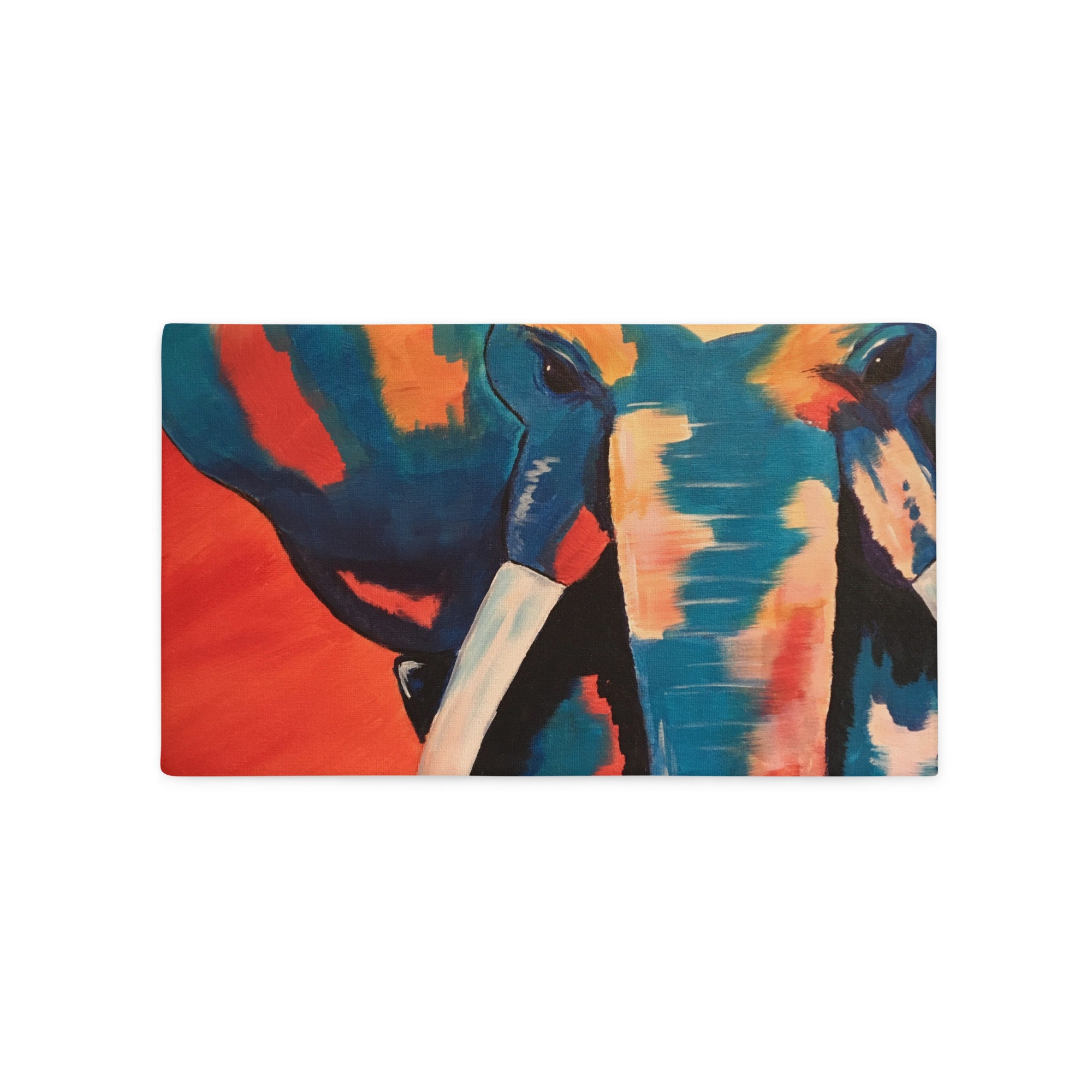 Ellie the Blue Elephant Pillow Case Etsy