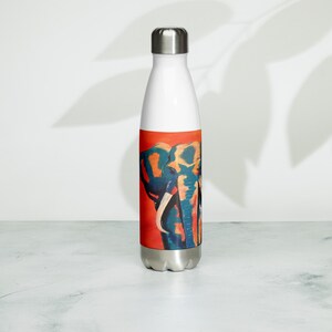 Ellie The Blue Elephant Stainless Steel Water Bottle