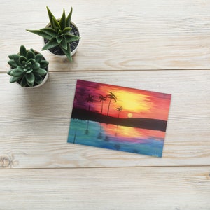 Carte postale standard Island Sunset