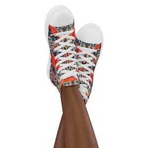Ellie The Elephant Women’s High Top Canvas Shoes