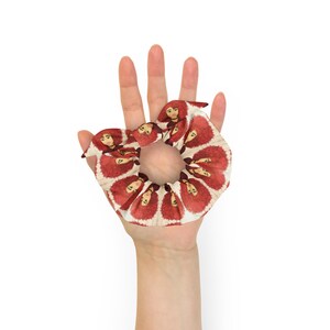 Femininity In Red Scrunchie