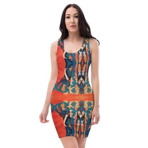 Ellie The Blue Elephant Sublimation Cut & Sew Dress