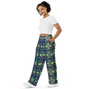 Starburst Sky All-Over Print Unisex Wide-Leg Pants