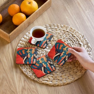 Ellie The Elephant Cork-Back Coaster