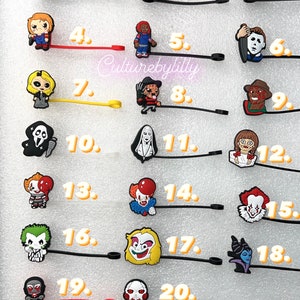 Horror Theme Straw Covers