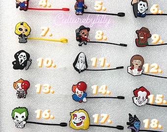 Horror Theme Straw Covers