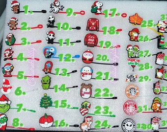 Christmas Vibez Straw Covers