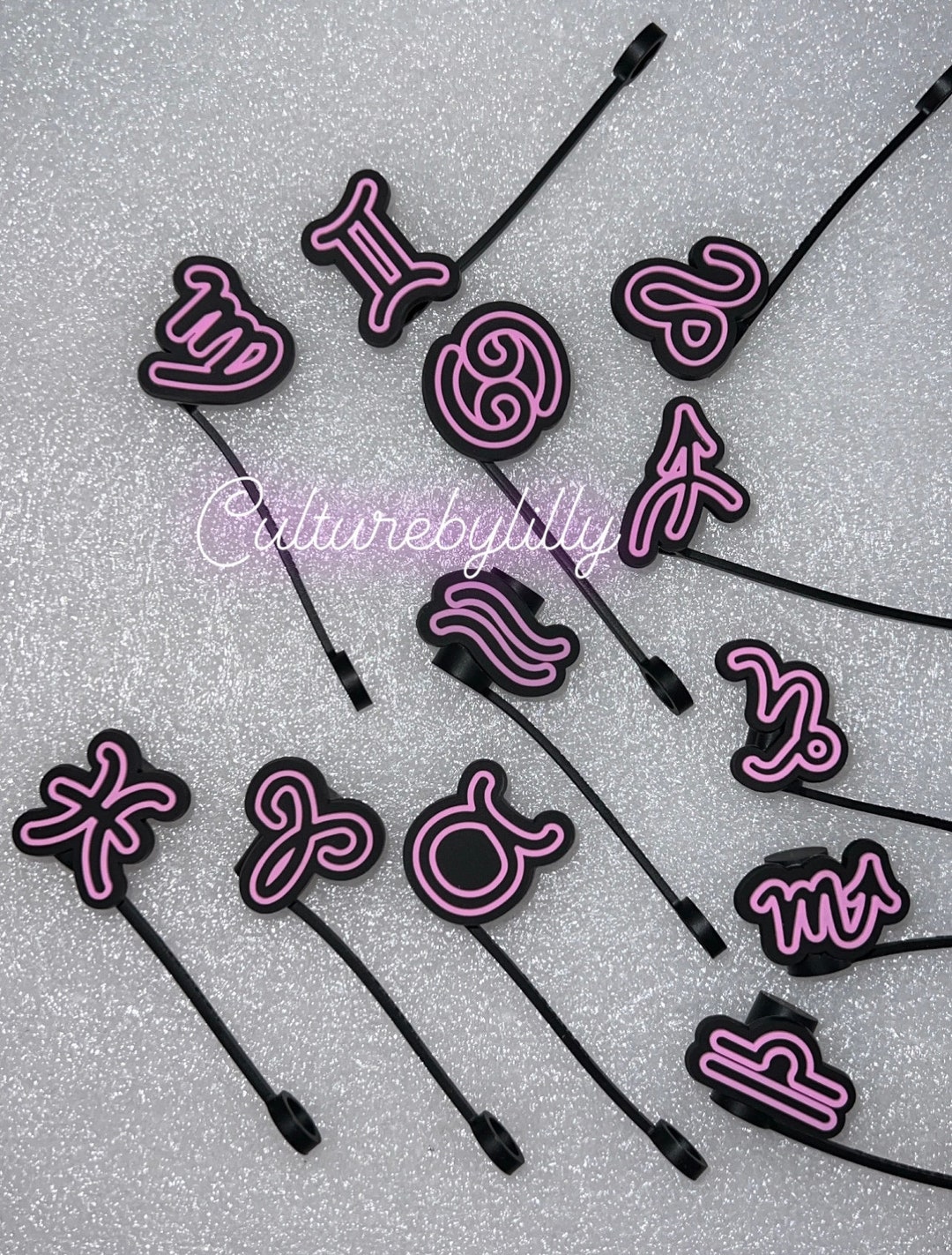 Zodiac Vibez Straw Covers Etsy