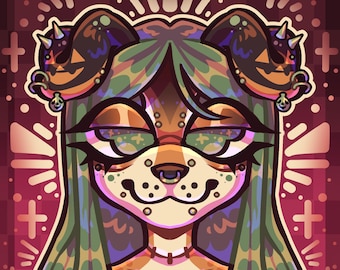 CLOSED Cheap Furry sketch icon commissions! Furry headshot pfp