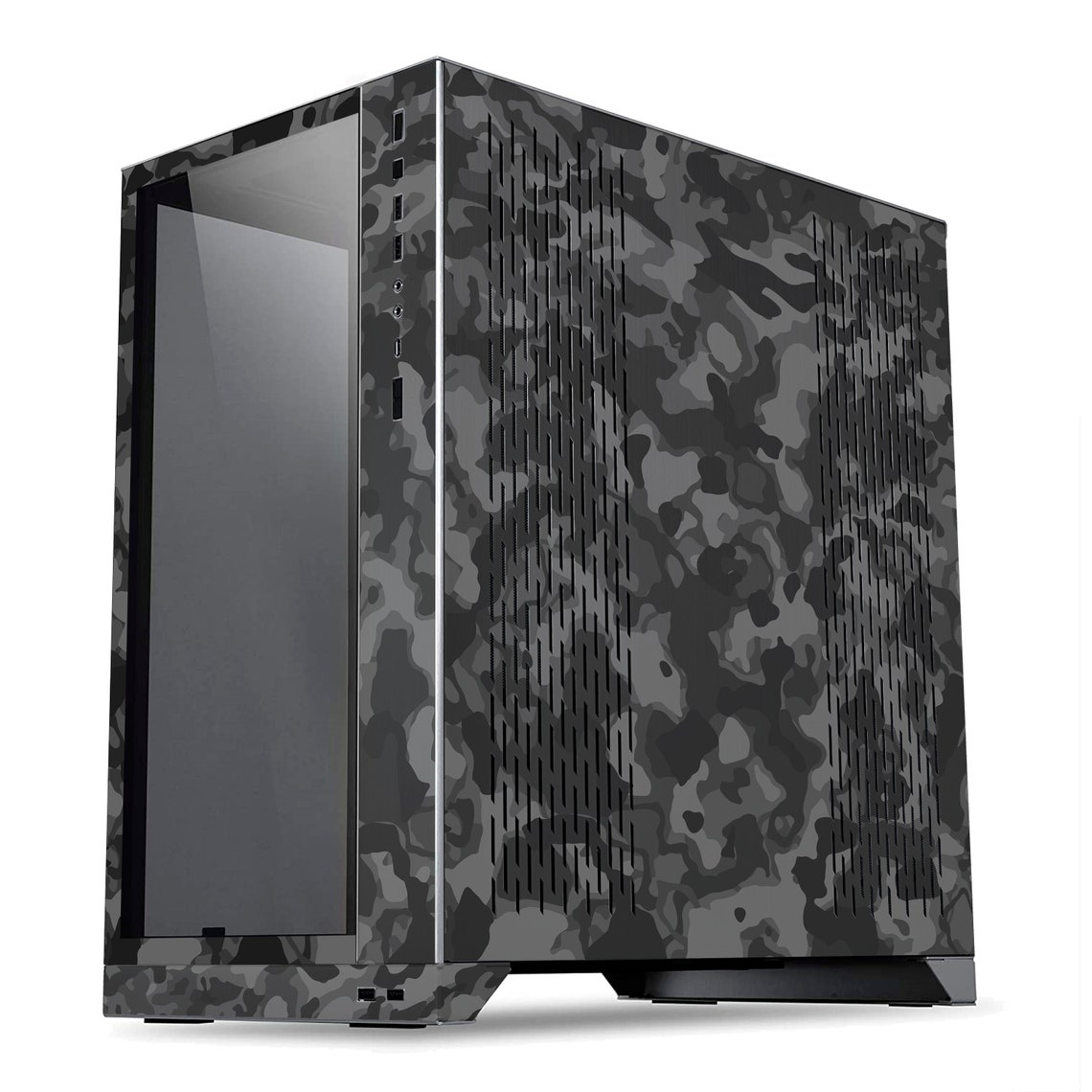 Black Camo Lian Li O11D XL PC Case Skin Custom Computer Case Skin Decal