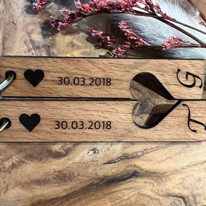 keychain personalized &quot;Heart&quot;