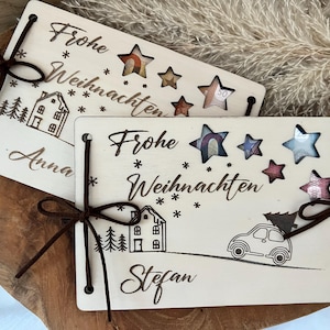Weihnachtsgeschenk personalisiert| Geldgeschenk zu Weihnachten| Geschenkidee für Mann, Frau, Kinder, Freunde Bekannte, Kollegen und Familie