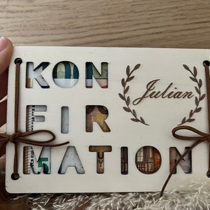 Geldgeschenk zur Konfirmation personalisiert mit Namen Bild 9