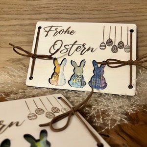 Ostergeschenk, Geldgeschenk, Osternest, Osterhase, Ostereier, Geschenk zu Ostern für Mann, Frau, Kinder, Freunde, kleines Mitbringsel