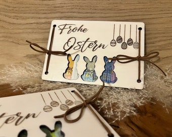 Ostergeschenk, Geldgeschenk, Osternest, Osterhase, Ostereier, Geschenk zu Ostern für Mann, Frau, Kinder, Freunde, kleines Mitbringsel