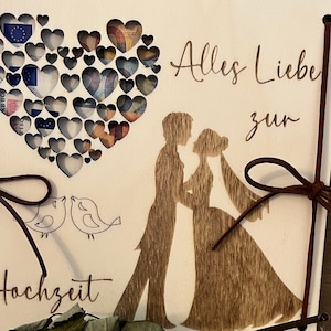 Hochzeitsgeschenk Geld| Geldgeschenk zur Hochzeit| Brautpaar Geschenk| Hochzeitskarte|