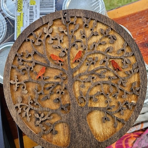 Wooden Tree of Life Plaque
