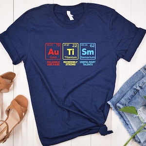 Autism Awareness DTF Transfer Iron On Heat Transfer, Autism Periodic Table DTF Transfer, Autism Suport Full Color, Autism Month Dtf Transfer